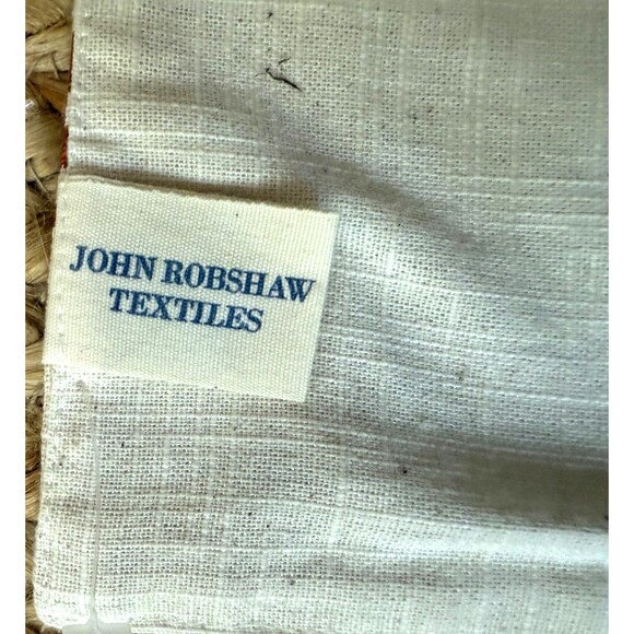 NEW John Robshaw Textiles Cotton Placemat 19" x 14" Brown Block Print - Picture 6 of 6